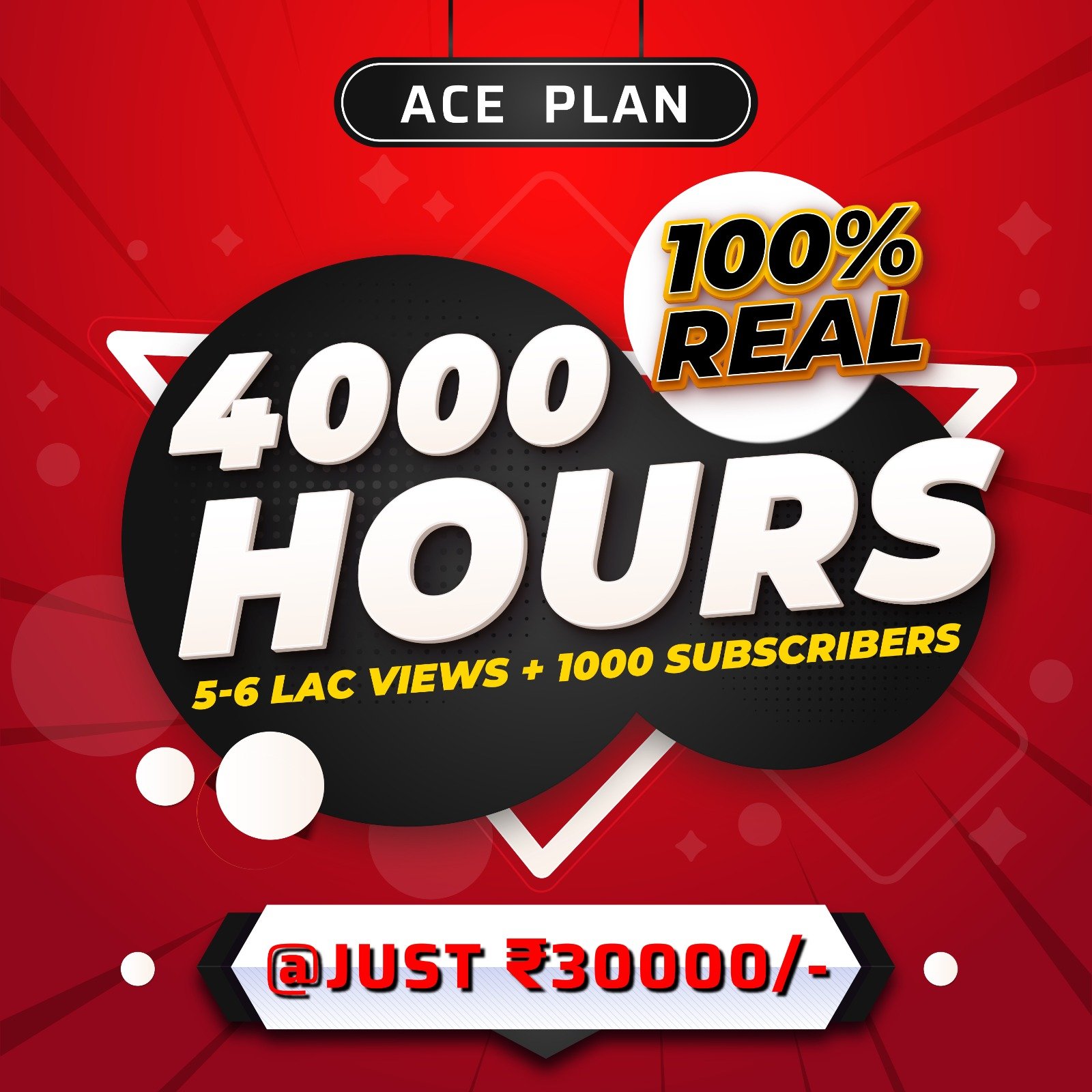 Get 4,000 Hours Real YouTube Watchtime